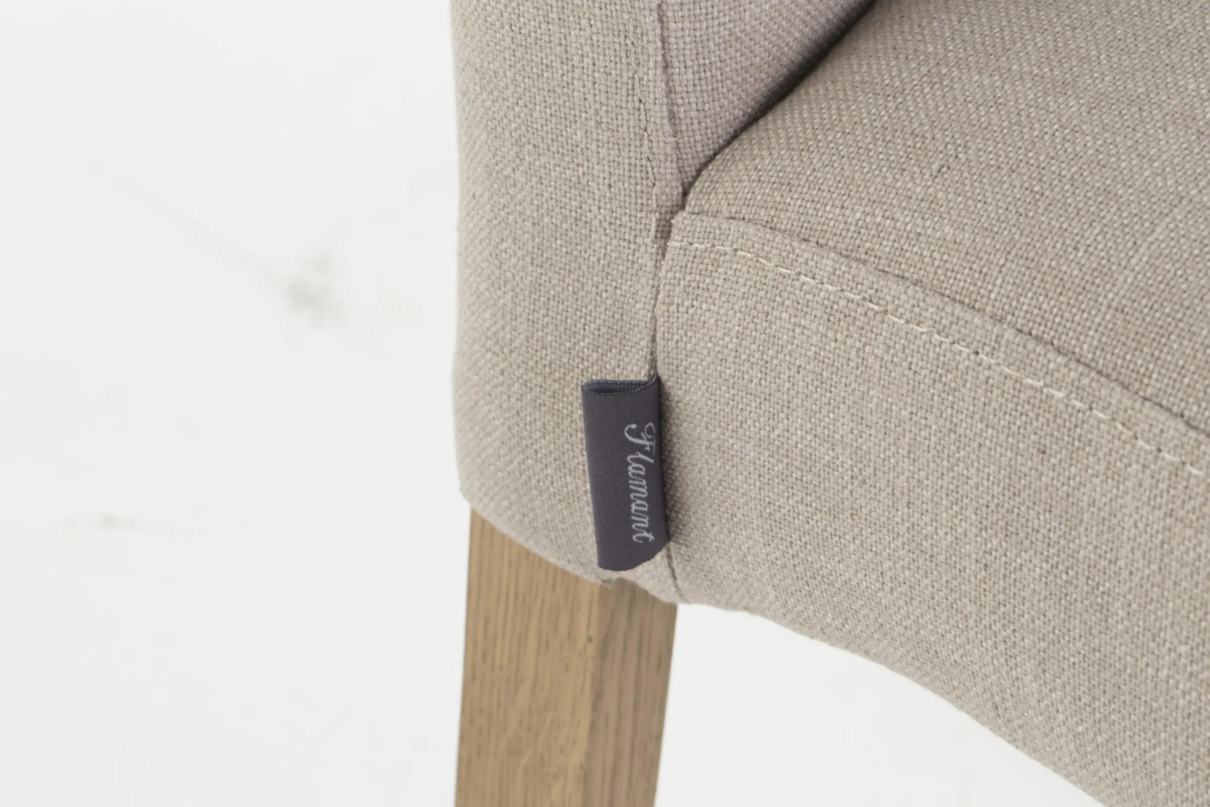 Flamant Dalya, Stoel, Berken, Gebroken Wit Linnen^ Stoelen