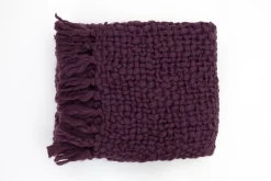 Flamant Einstein, Geruit, Paars^ Huishoudelijke Textiel