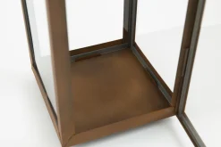 Flamant Ellis, Lantaarn, Ijzer En Glas, Roest, Xl^ Decoratie