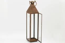 Flamant Ellis, Lantaarn, Ijzer En Glas, Roest, Xl^ Decoratie