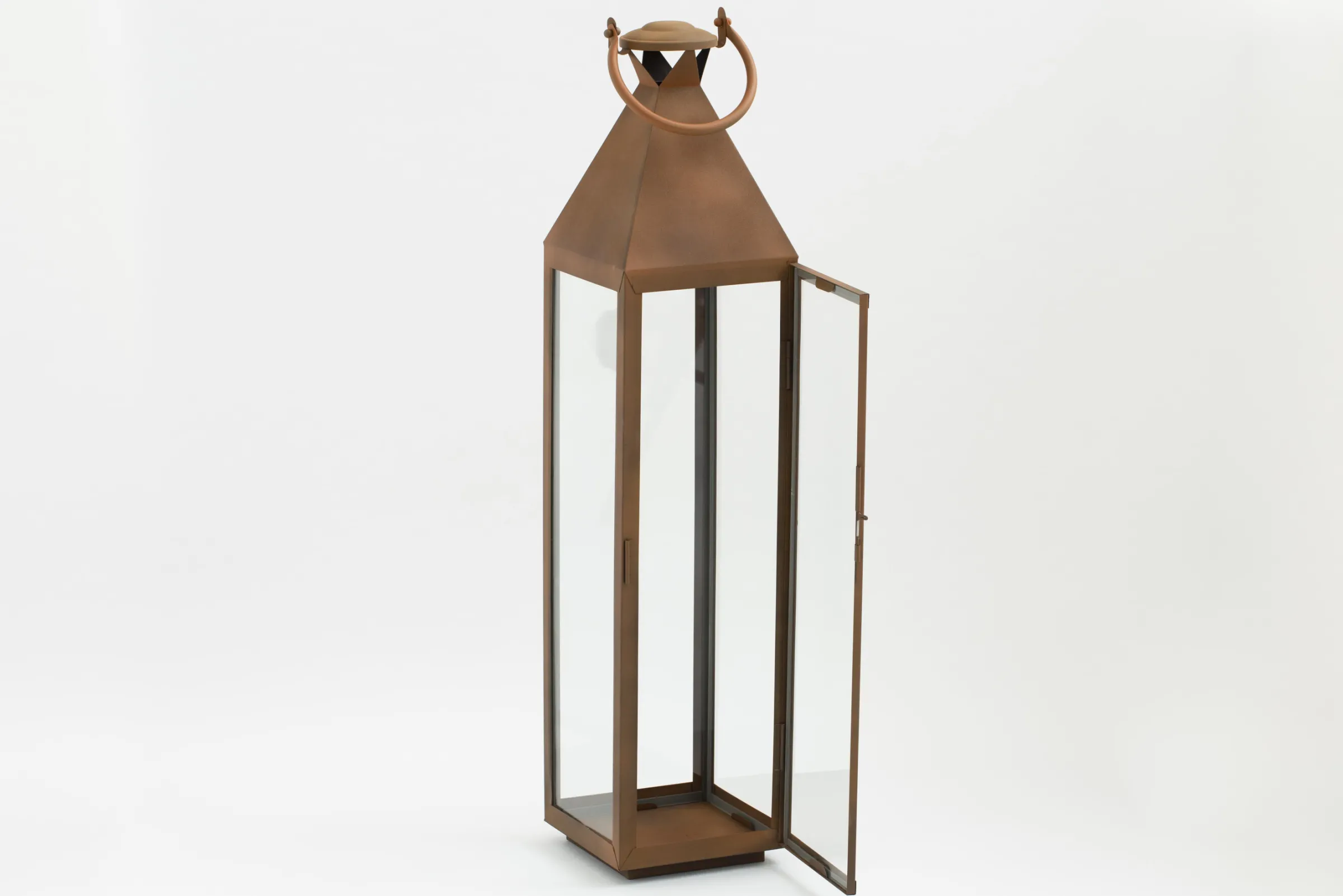 Flamant Ellis, Lantaarn, Ijzer En Glas, Roest, Xl^ Decoratie