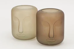 Flamant Fefy, Vaas, Glas, Rook^ Decoratie