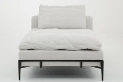 Flamant Floria, Fauteuil, Natuurlijk Linnen En Zwart Metaal^ Banken