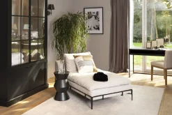 Flamant Floria, Fauteuil, Natuurlijk Linnen En Zwart Metaal^ Banken