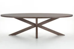 Flamant Forino, Eettafel, Gerookt Eiken, 264 Cm^ Eettafels
