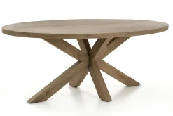 Flamant Forino, Eettafel, Verweerd Eiken, 210 Cm, Model 2^ Eettafels