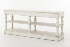 Flamant Henrice, Consoletafel, 3 Niveaus, 4 Laden, Antieke Afwerking^ Koffie Tafels