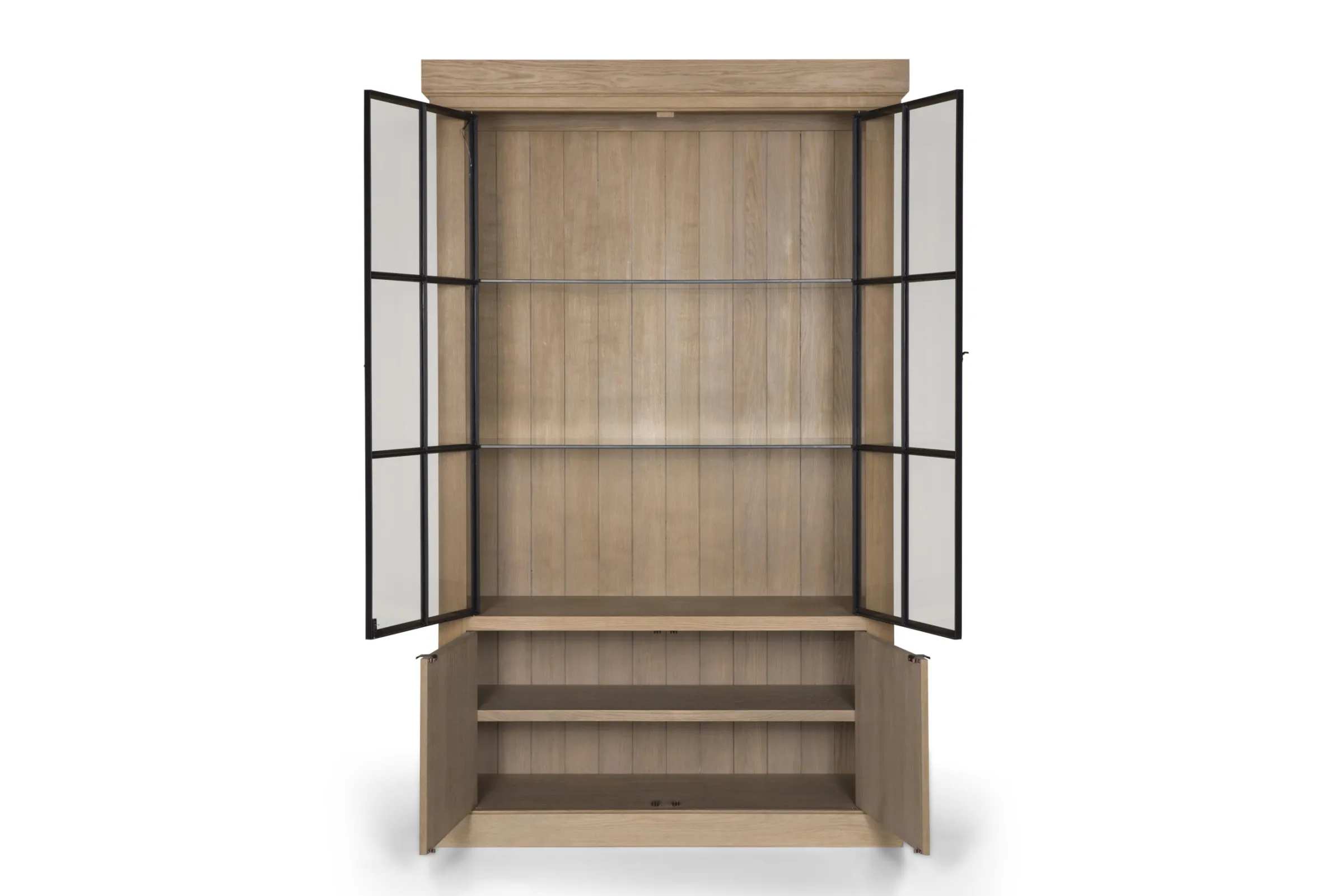 Flamant Ijzeren Jason, Kast, Verweerd Eikenhout, 2 Ijzeren Deuren^ Kasten