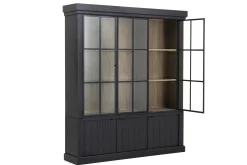 Flamant Ijzeren Jason, Kast, Zwart, Eiken, 3 Ijzeren Deuren^ Kasten