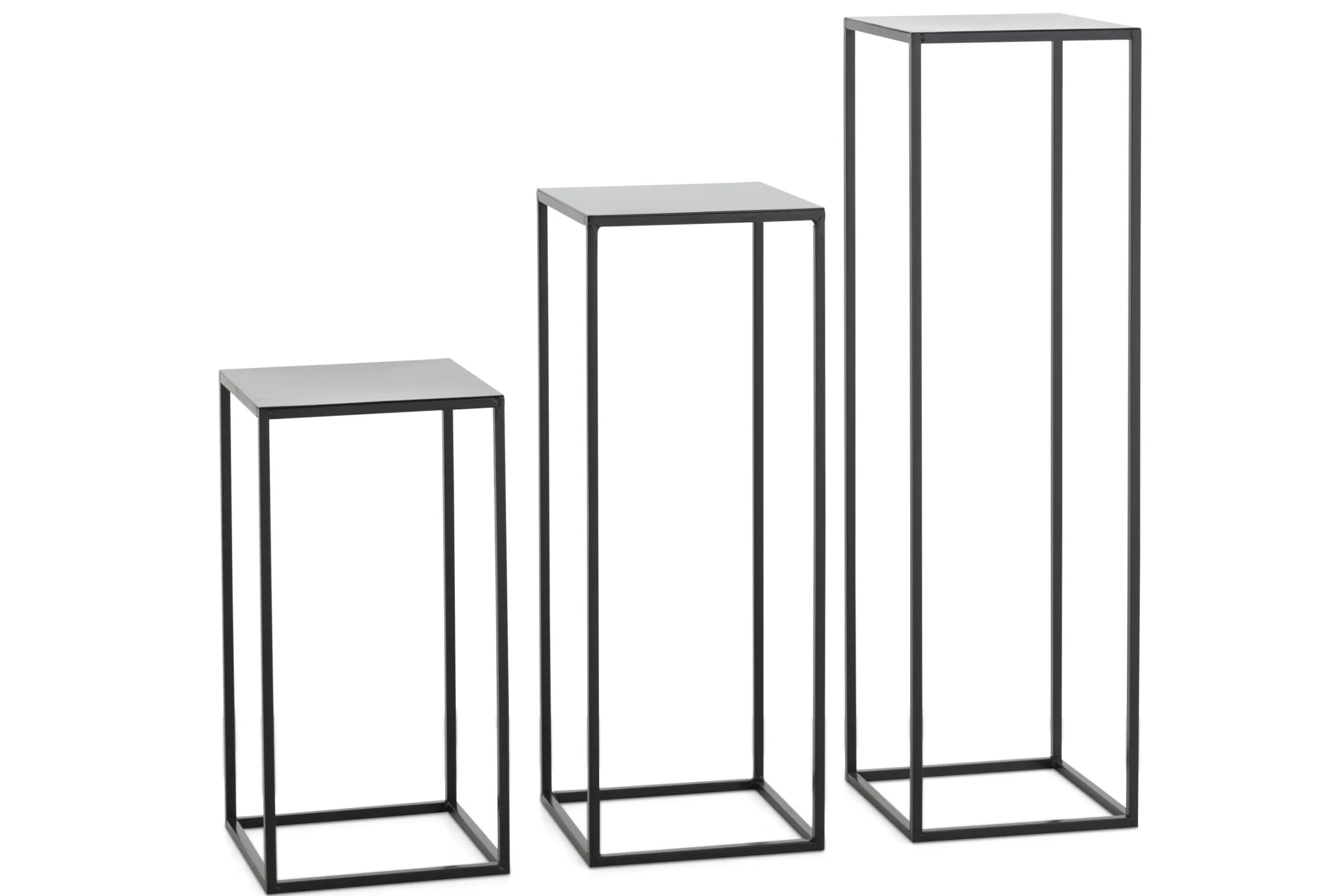 Flamant Isaac, Standaard, Metaal, Zwart, H 75 Cm^ Koffie Tafels