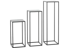 Flamant Isaac, Standaard, Metaal, Zwart, H 55 Cm^ Koffie Tafels