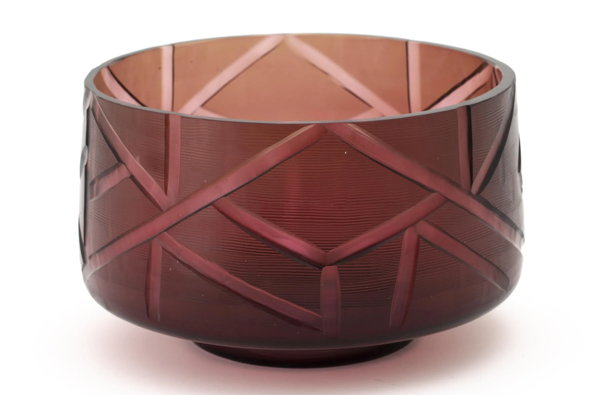 Flamant Jelger, Kom, Glas, Rook/Mauve, L^ Decoratie