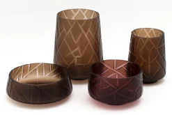 Flamant Jelger, Kom, Glas, Rook/Mauve, S^ Decoratie