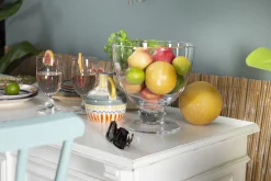 Flamant Jildau, Kom, Te Voet, Mondgeblazen^ Decoratie