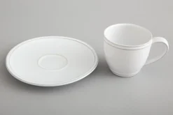 Flamant Jille, Kop En Schotel, Keramiek, Wit, M, 150 Ml^ Borden, Borden En Kommen