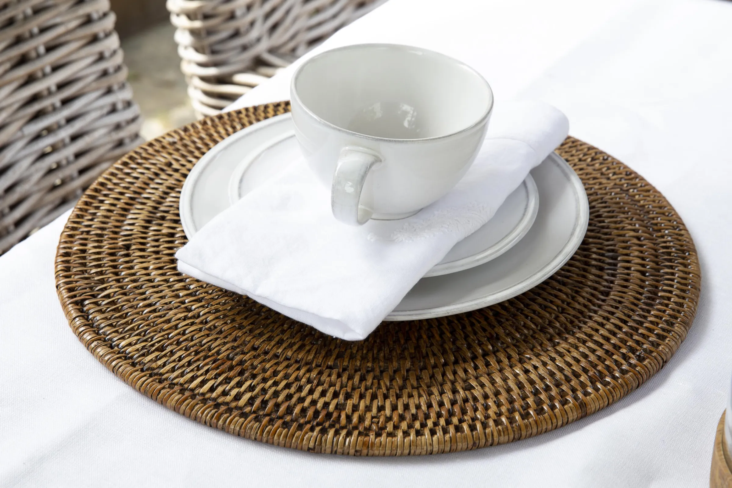 Flamant Jille, Kop En Schotel, Keramiek, Wit, S, 50 Ml^ Borden, Borden En Kommen