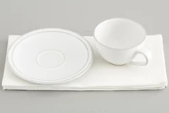 Flamant Jille, Kop En Schotel, Keramiek, Wit, S, 50 Ml^ Borden, Borden En Kommen