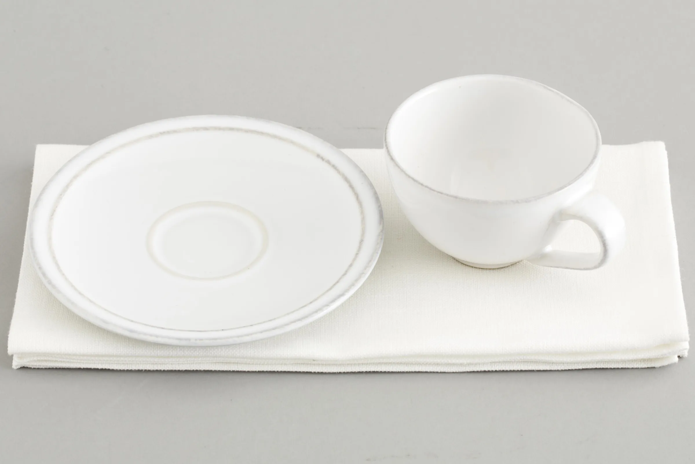 Flamant Jille, Kop En Schotel, Keramiek, Wit, S, 50 Ml^ Borden, Borden En Kommen