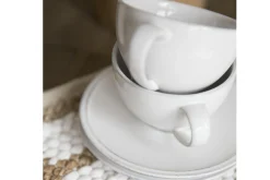 Flamant Jille, Kop En Schotel, Keramiek, Wit, S, 50 Ml^ Borden, Borden En Kommen