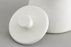 Flamant Jille, Suikerpot, Keramiek, Wit^ Borden, Borden En Kommen