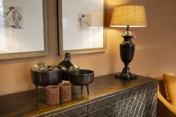 Flamant Jiven, Vaas, Metaal, Zwart^ Decoratie