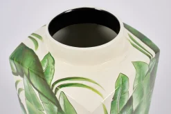 Flamant Judor, Potiche, Groen/Wit^ Decoratie