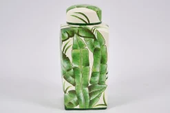 Flamant Judor, Potiche, Groen/Wit^ Decoratie