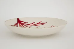 Flamant Kao, Serveerschaal, Koraal, Rond^ Borden, Borden En Kommen