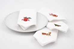 Flamant Karoli, Servet, Borduurwerk, Set Van 4^ Eetkamer- En Keukentextiel