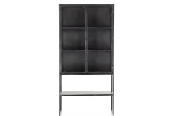 Flamant Laurance, Vitrinekast, Zwart, Metaal, 2 Deuren^ Moederdag