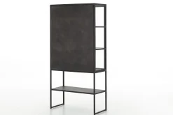 Flamant Laurance, Vitrinekast, Zwart, Metaal, 2 Deuren^ Moederdag