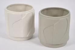 Flamant Laurena, Vaas, Keramiek, Latte, S^ Decoratie