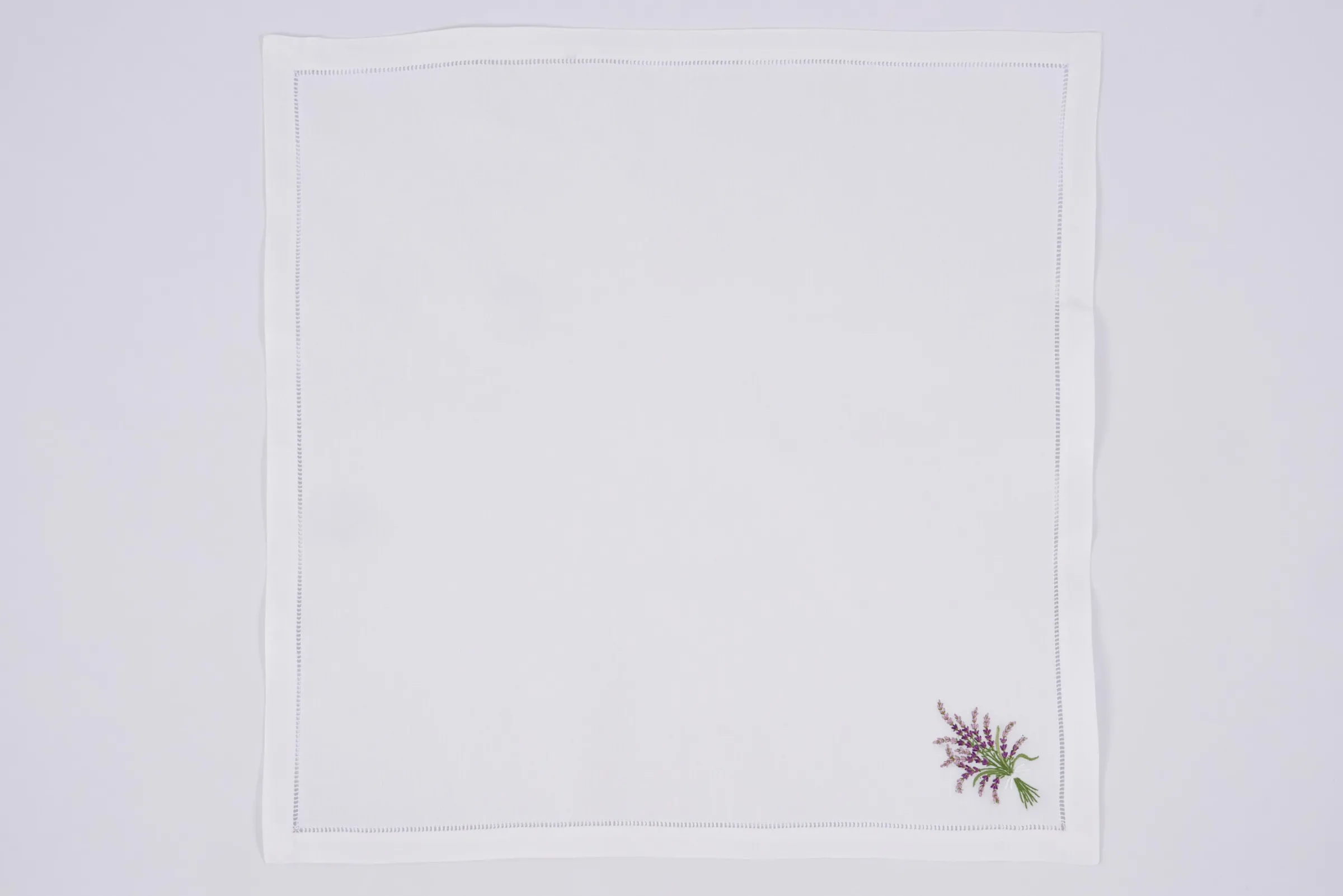 Flamant Lavendel, Servet, Borduurwerk, Set Van 6^ Eetkamer- En Keukentextiel