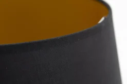 Flamant Lindro, Lampenkap, Zwart En Goud, Cilinder, 35 Cm^ Verlichting