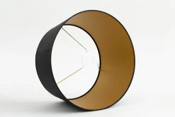 Flamant Lindro, Lampenkap, Zwart En Goud, Cilinder, 35 Cm^ Verlichting