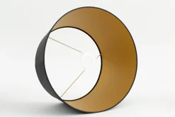 Flamant Lindro, Lampenkap, Zwart En Goud, Cilinder, 40 Cm^ Verlichting