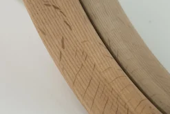 Flamant Lucente, Spiegel, Eiken, Rond, 46Cm^ Decoratie