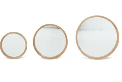 Flamant Lucente, Spiegel, Eiken, Rond, 46Cm^ Decoratie