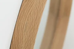 Flamant Lucente, Spiegel, Eiken, Rond, 33Cm^ Decoratie