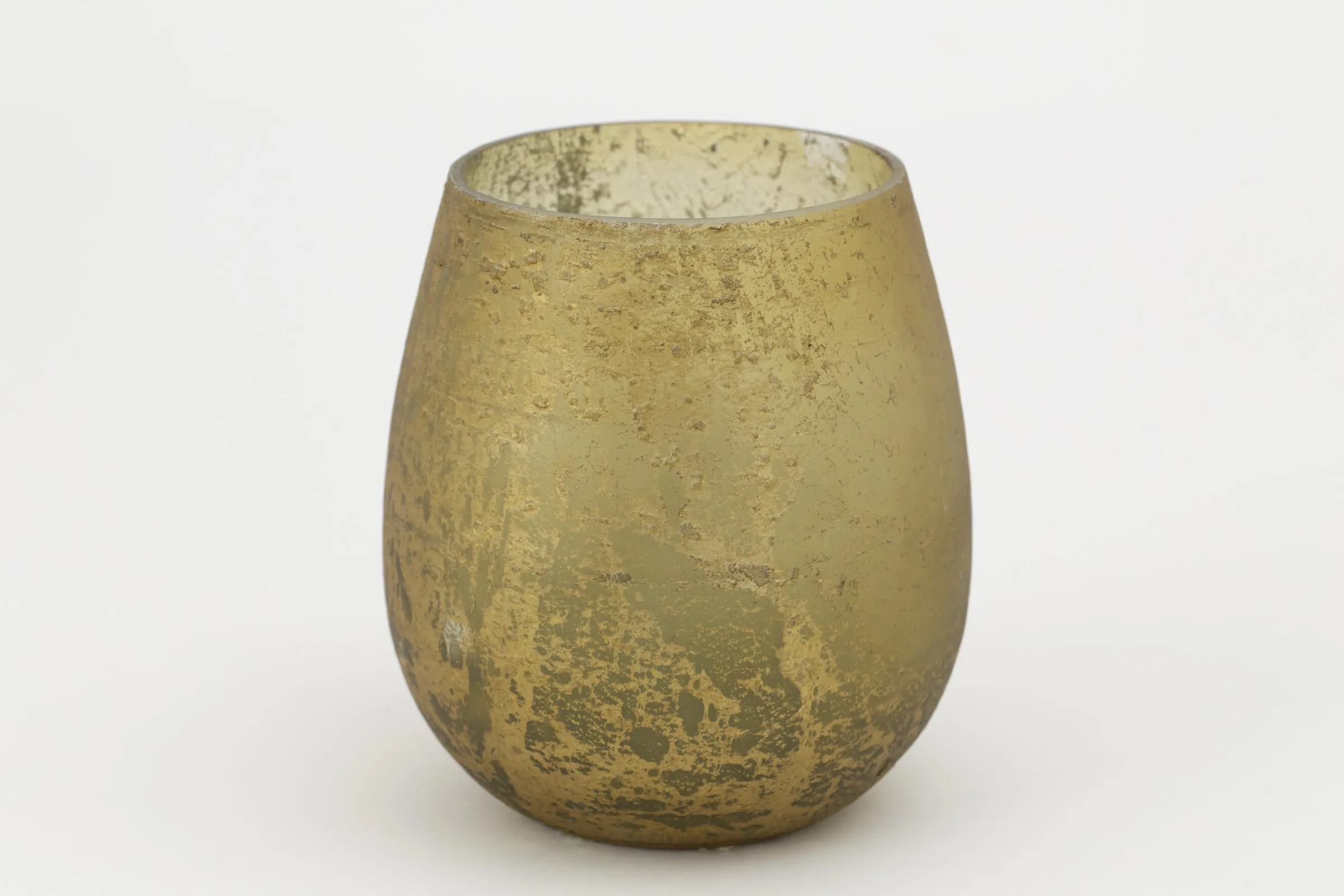 Flamant Malea, Theelichthouder, Glas, Geel, M^ Decoratie