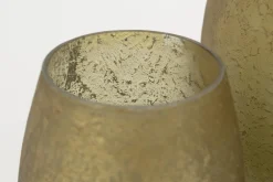 Flamant Malea, Theelichthouder, Glas, Geel, M^ Decoratie