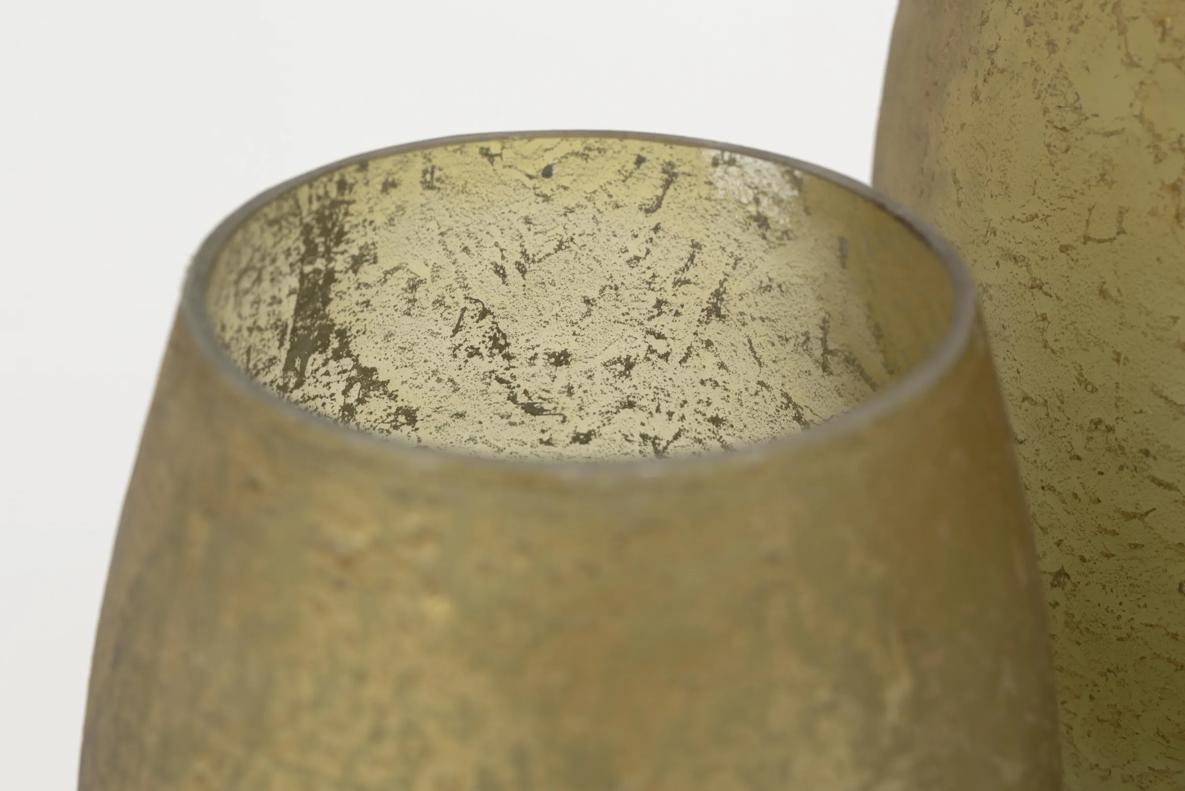 Flamant Malea, Theelichthouder, Glas, Geel, M^ Decoratie