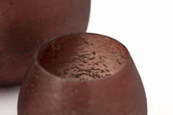 Flamant Malea, Theelichthouder, Glas, Bordeauxrood, S^ Decoratie