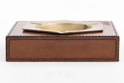 Flamant Manhattan, Asbak, Bruin Leer^ Decoratie