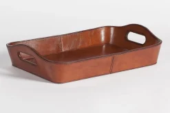 Flamant Manhattan, Dienblad, Bruin Leer^ Accessoires