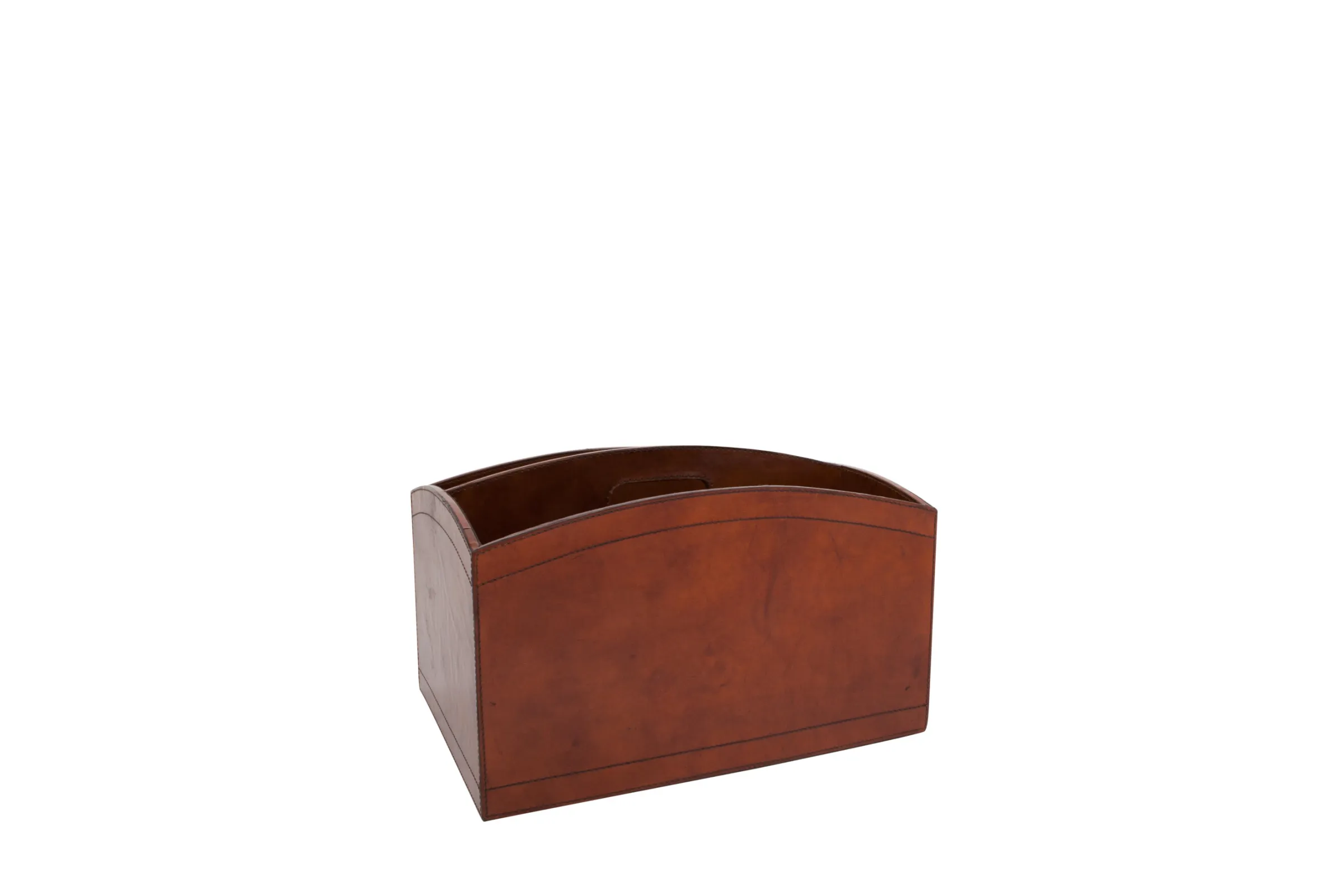 Flamant Manhattan, Tijdschriftenhouder, Bruin Leer^ Decoraties