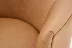 Flamant Marchetti, Fauteuil, Leer Cognoac, Draaibaar^ Banken