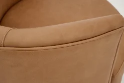 Flamant Marchetti, Fauteuil, Leer Cognoac, Draaibaar^ Banken