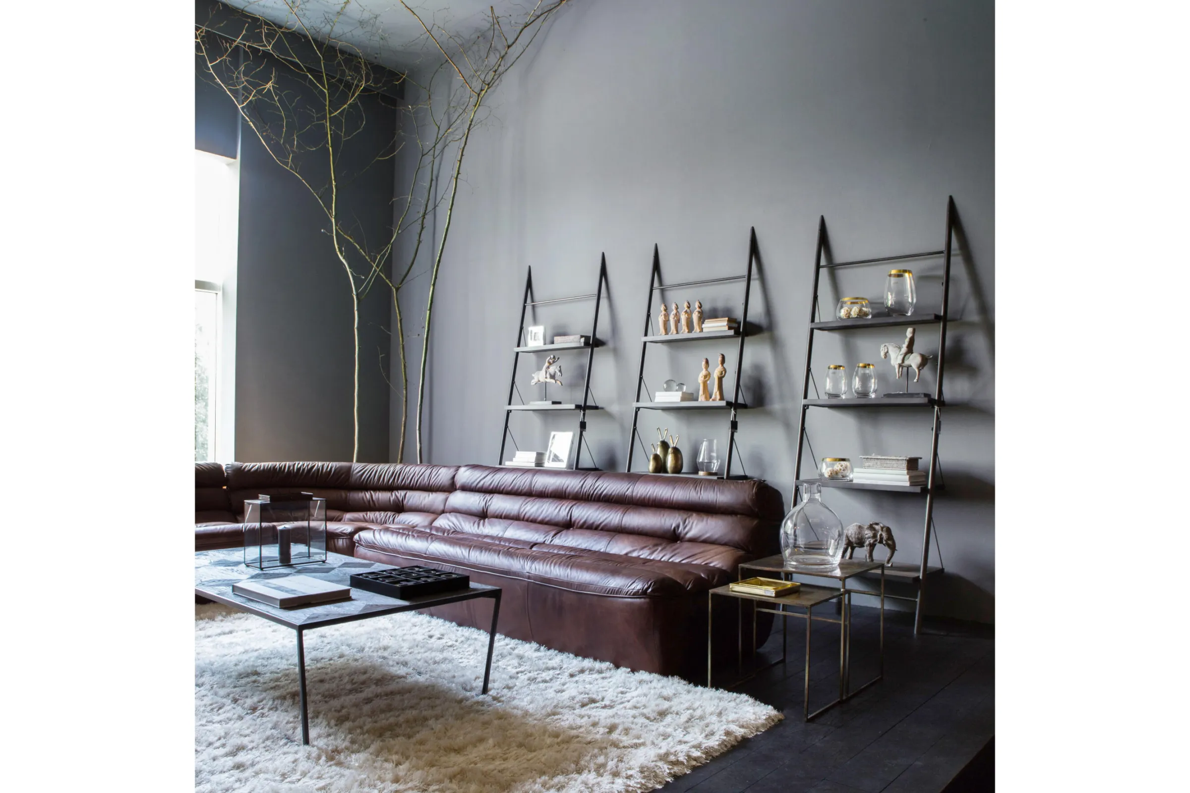 Flamant Marec, Rack, Ijzer En Gerecycleerd Sparrenhout, M^ Kasten