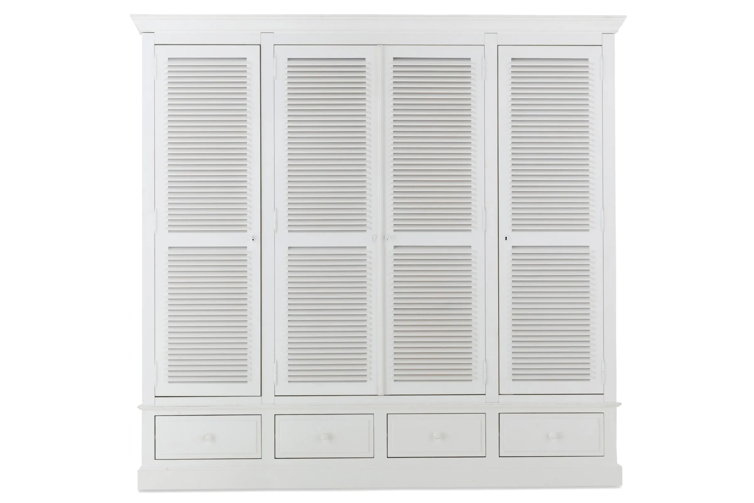 Flamant Marie, Kledingkast, Wit, 4 Deuren^ Kasten